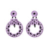 Pendientes Malva Real & Azabache